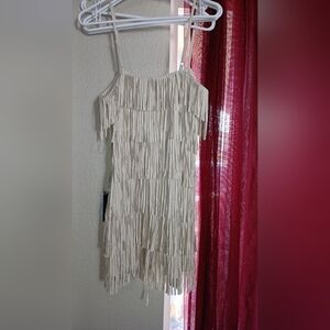 Dress with tassels